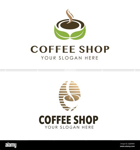 Coffee Shop Nature Organic Logo Design Stock Vector Image And Art Alamy