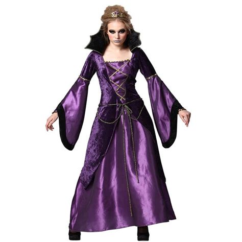 New Fashion Evil Queen Costumes Adult Sexy Halloween Fancy Dress Sexy Magic Sorceress Costume