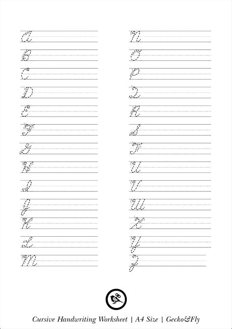 The first letter is written out in a traceable font so that your child. 5 Printable Cursive Handwriting Worksheets For Beautiful ...