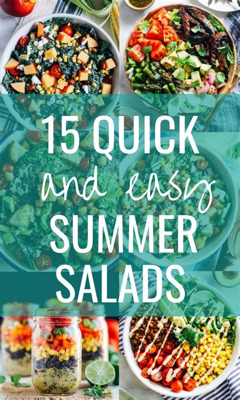 15 Quick And Easy Summer Salad Recipes Making Thyme For Health Summer Salads Summer Salad