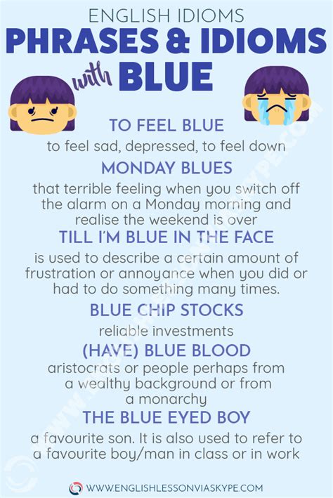 English Phrases With Blue In Them Learn English With Harry 👴