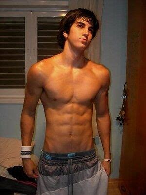 Shirtless Male Muscular Frat Boy College Dude Hunk Nice Abs Photo X