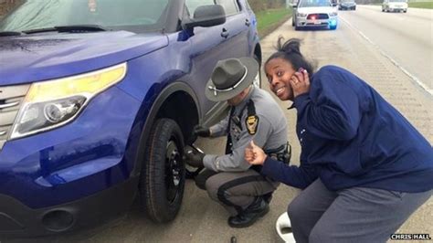 Photos Of White Cops Helping Black Americans Bbc News