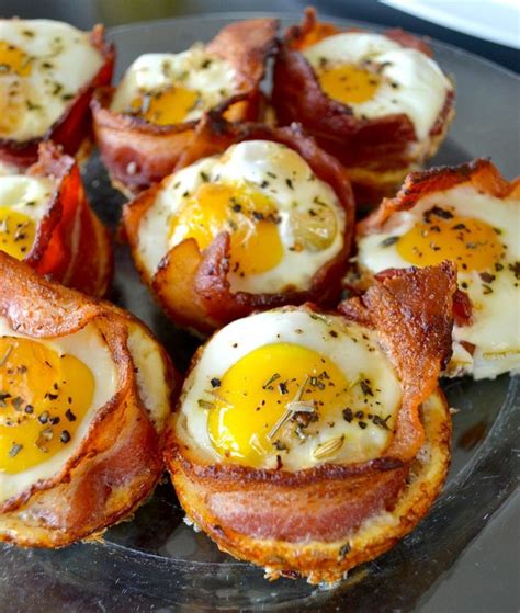 Easy Bacon And Egg Cups Egg Dishes Recipes Recipes Breakfast Recipes