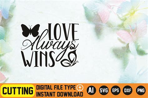 Love Always Wins Graphic By Designmarket24 · Creative Fabrica