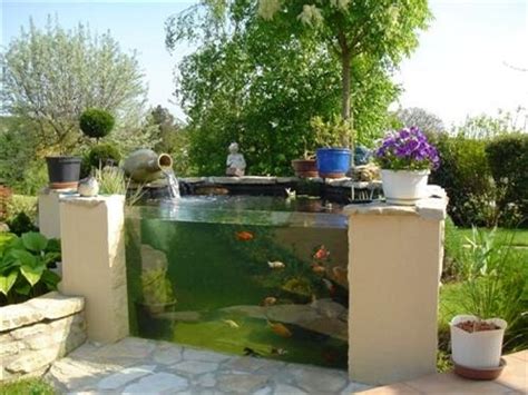 The positioning of the pond allows for waterfalls above koi ponds help in aeration keeping the water clean by oxygen intake in the water. 20+ Most Clever Above Ground Koi Pond with Window Ideas