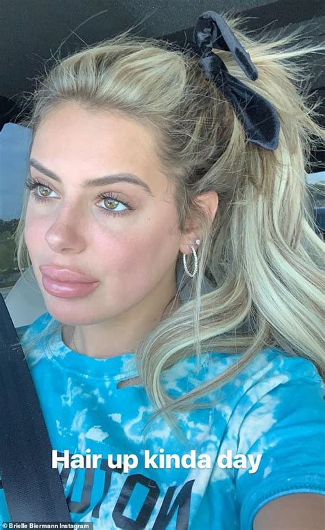 Brielle Biermann Flaunts Massive Pout After Clapping Back At Insta Troll Who Slammed Her Lip