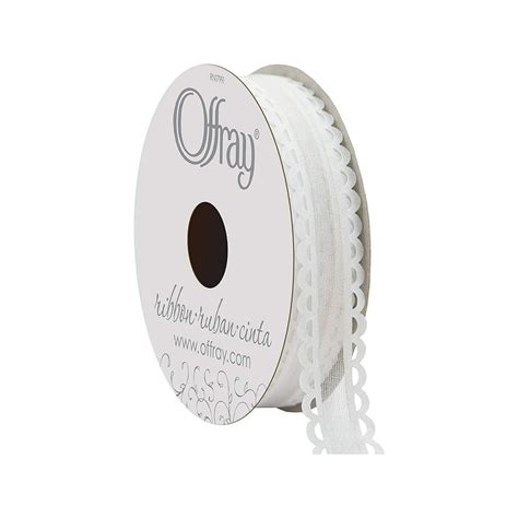 Offray 58x9 Options Ribbon White