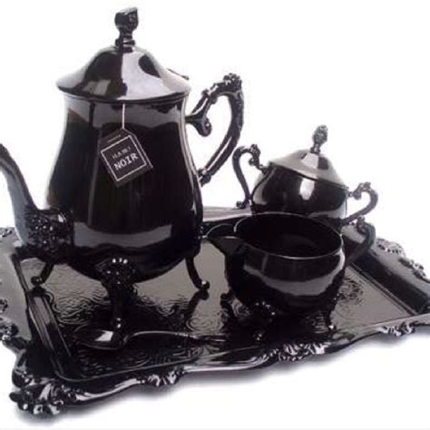 Black Tea Set Oh Yes Please Victorian Tea Sets Modern Victorian