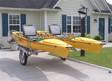 I Have Two Hobi Pro Angler 12 Kayaks With A Custom Yakima Rack And