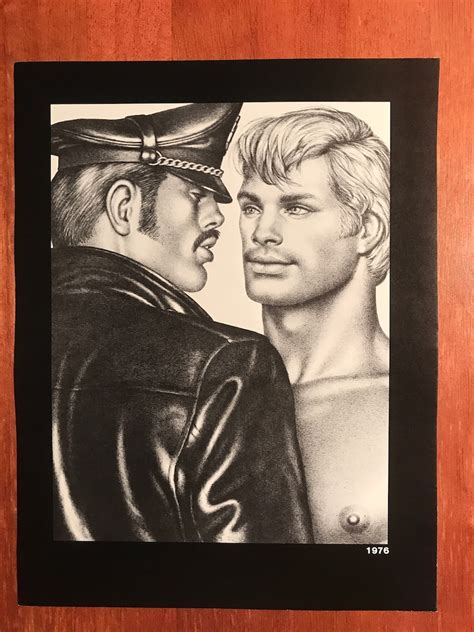 Art Page Print From TOM Of FINLAND Book Retrospective 1 1988 Daddy Boy