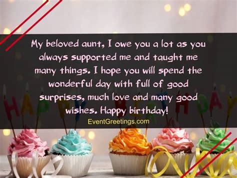 The warmest wishes on your special day. 80 Best Happy Birthday Aunt Messages With Images Events ...