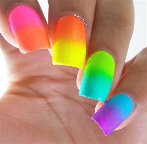 Summer Nails Rainbow Mix And Match Your Polish On Each Nail Until You Re Left With A Kickass