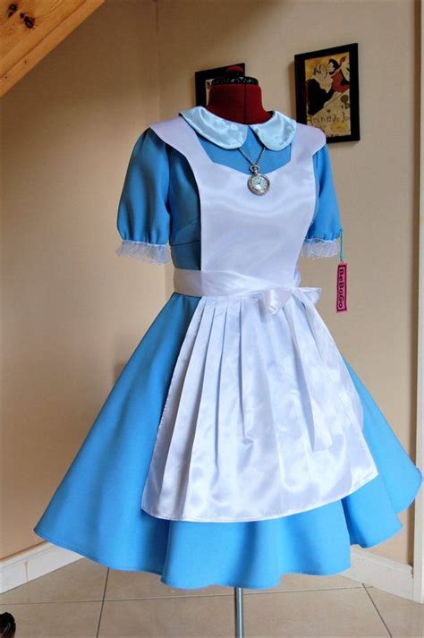 Alice In Wonderland Dress Classic Edition Alice Halloween Costume Alice Cosplay Costume Blue