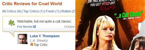Cruel World 2005 Genre Snaps