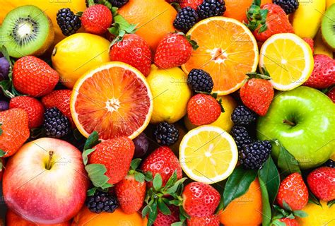 Fresh Fruits Background High Quality Food Images Creative Market