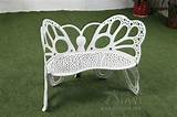 Images of White Cast Aluminum Garden Benches