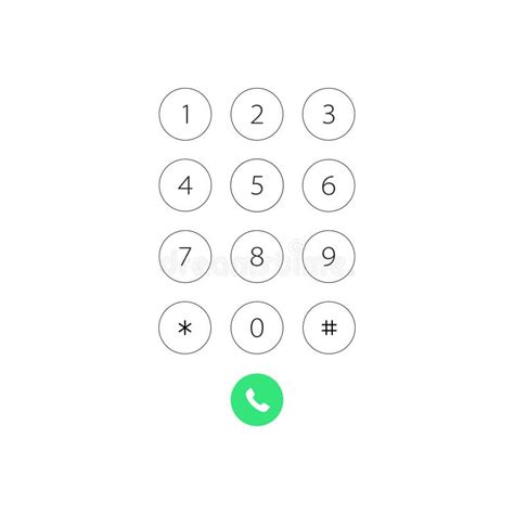 Keypad With Numbers For Phone User Interface Keypad For Smartphone