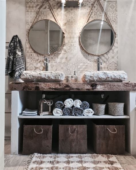 Salle de bain béton ciré et carreau de ciment ! | Idée salle de bain