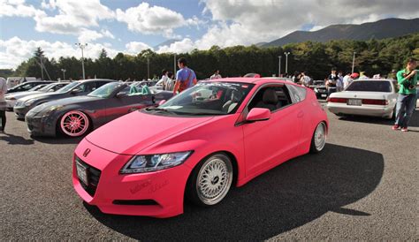 Pink Honda Cr Z 5 With Images Honda Cr Honda Cool Cars