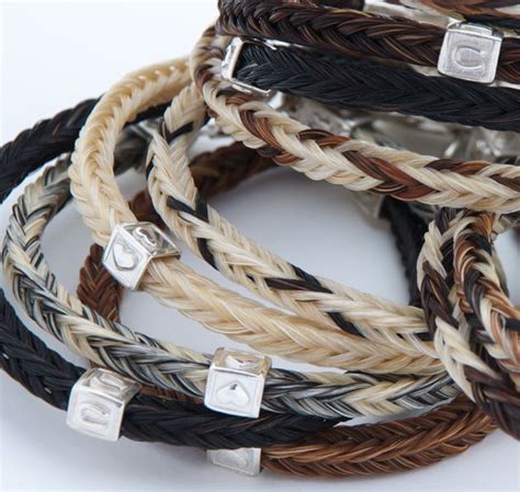 Rough & tumble horsehair bracelet the perfect horse hair bracelet for someone who doesn't want to be without that special horse. Hamish & Ozzie :: Handmade horsehair jewellery using your ...