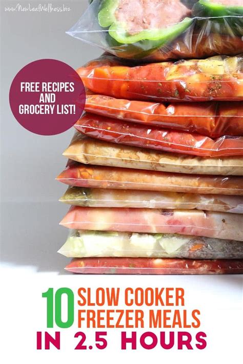 Freezer Prep Sessions That Will Change Your Life Slow Cooker