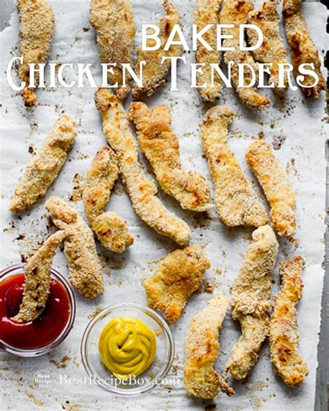 You will never have any other chicken tender recipe other than this! Baked Chicken Strips or Chicken Tenders in Oven EASY ...