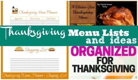 Thanksgiving Menu List Ideas For Your Thanksgiving Meal Simple Living