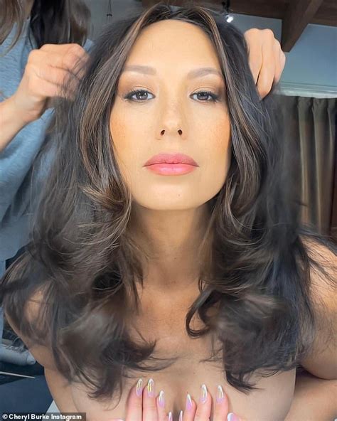 cheryl burke shares sexy topless photo as she gets her hair done after matthew lawrence split