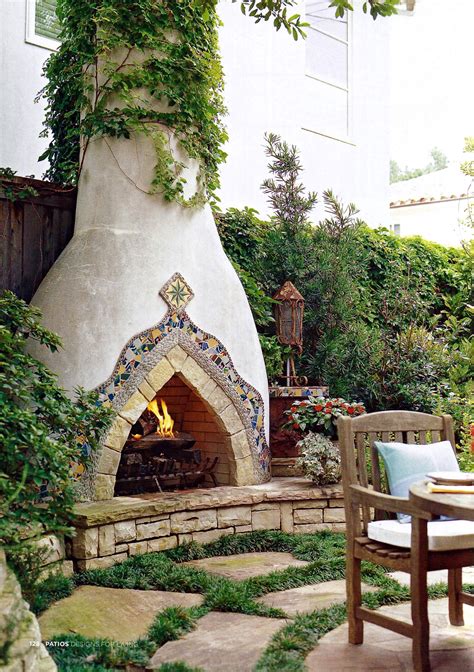 Spanish Style Stucco Fireplace Stucco Fireplace Backyard Fireplace