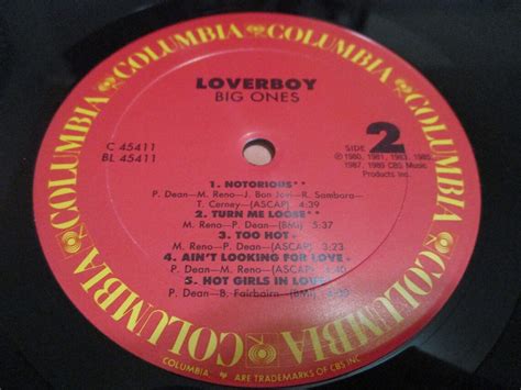 Vintage 1989 Vinyl Lp Record Loverboy Big Ones Greatest Hits Etsy