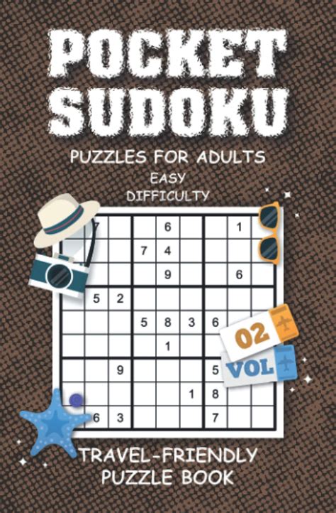 Pocket Sudoku Puzzles For Adults 200 Easy Difficulty Level Sudokus In