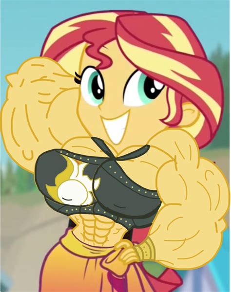 Swimsuit Model Sunset Shimmer Female Muscle Edit By Ducklover4072 On