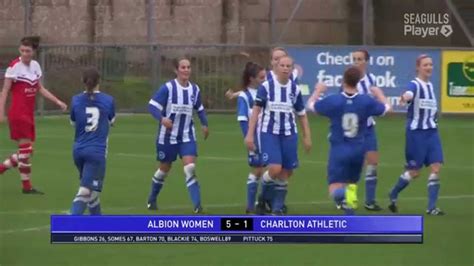 Albion Women 5 Charlton 1 Youtube