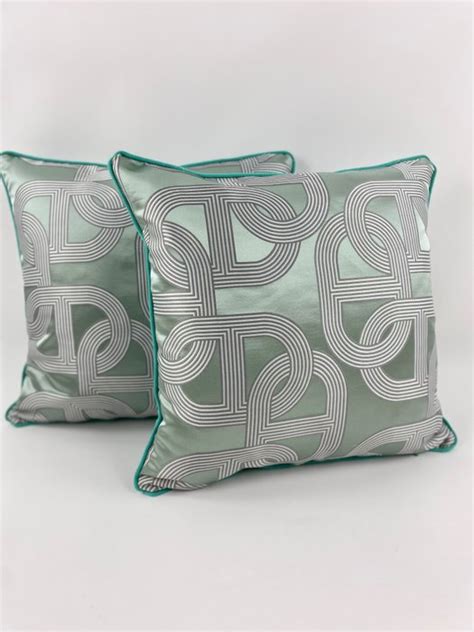 Cushions Made With Hermès Circuit 24 Fabric 2 Catawiki
