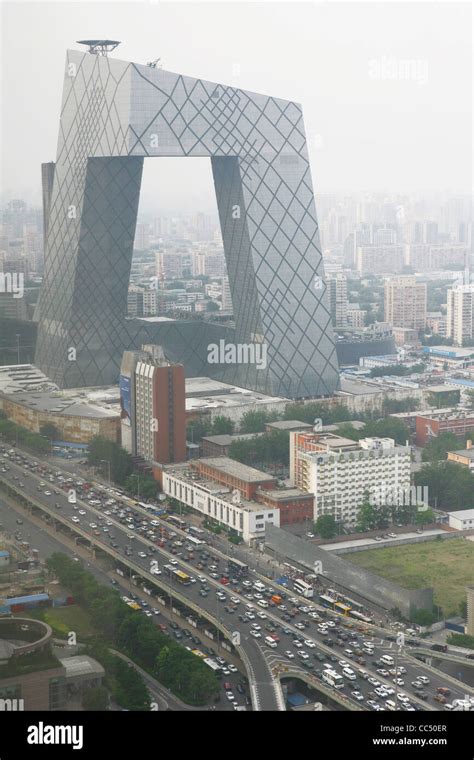 Cctv Headquarters Beijing China Stock Photo Alamy