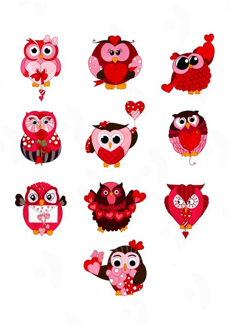 Cute Valentine Owls Clipart Book Online