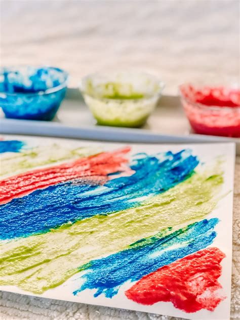 Diy Finger Paint Simple Sensory And Art Activity For Kids