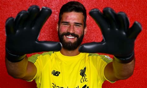 Photos First Pics Of Alisson Becker In Liverpool Kit After Completing M Move Football