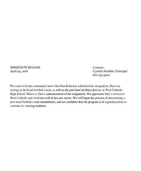 Sample Letter To Football Coach The Document Template