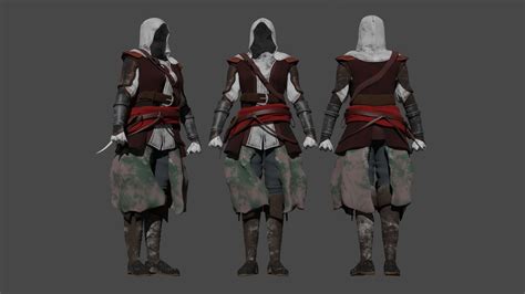Assassins Creed Female 3d Model Cgtrader