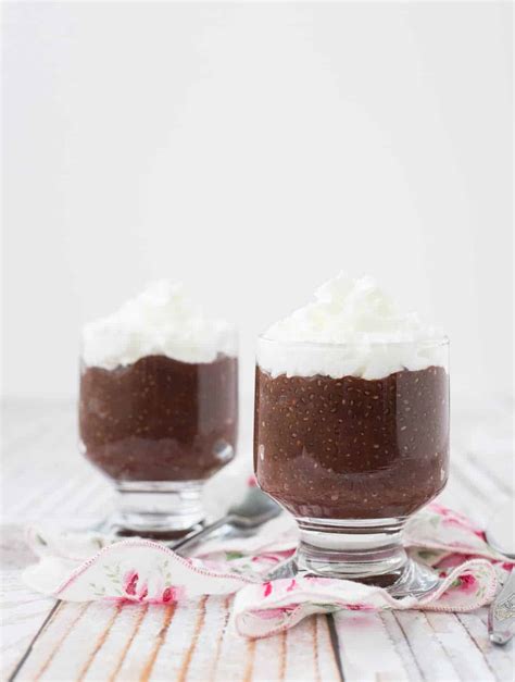 Chocolate Chia Pudding Recipe Healthy Afternoon Chocolate Fix