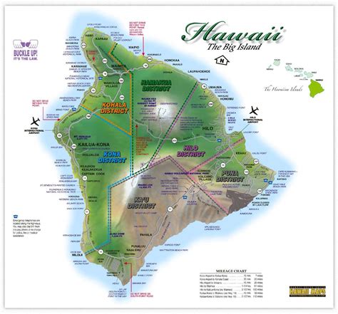 Hawaii Maps Hawaii Island Map This Highly Detailed Rental Car Road