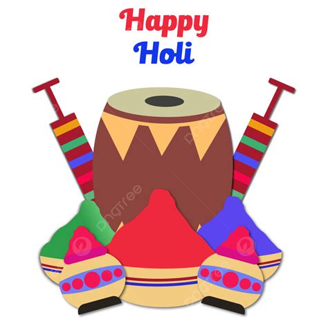 Happy Holi Clipart Png Images Happy Holi Design With Two Color Powder