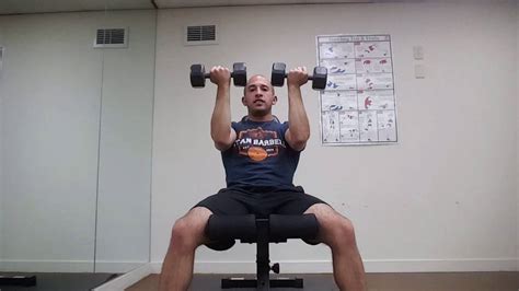 arnold press shoulder exercise video tutorial youtube