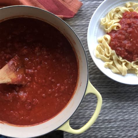 Classic Tomato Sauce Recipe For Pasta