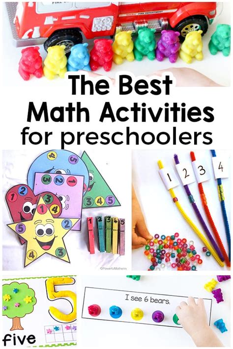 Mathematics Lesson Plan For Preschool Fun Learning Activities For Kids