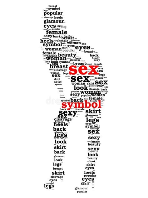 Sex Symbol Word Cloud In Shape Of Woman Stock Illustration Illustration Of Beautiful Glamour