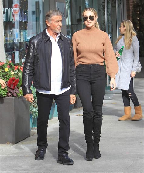 Actor Sylvester Stallone And Sistine Stallone Pictured In Los Angeles