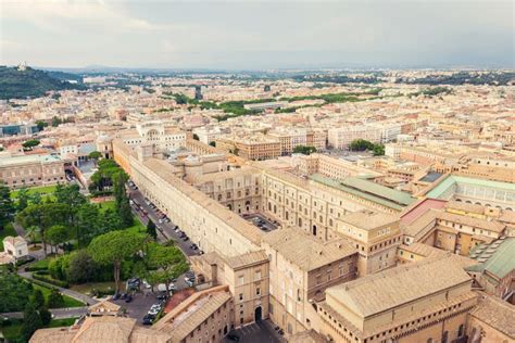 Aerial View Of The Vatican Museums Stock Image Image Of Exterior